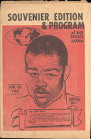 CLAY, CASSIUS-GEORGE LOGAN OFFICIAL PROGRAM (1962)