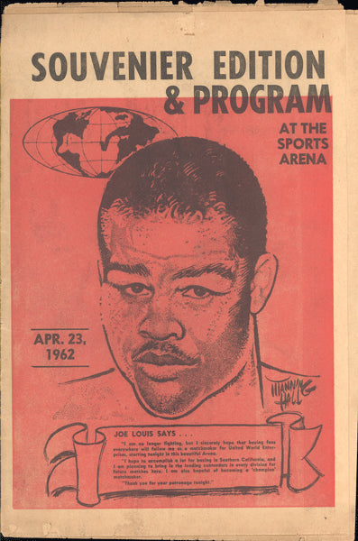 CLAY, CASSIUS-GEORGE LOGAN OFFICIAL PROGRAM (1962)