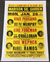FOREMAN, GEORGE-"IRISH" JACK O'HALLORAN ON SITE POSTER (1970)