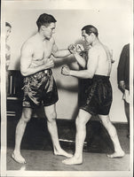 LOUGHRAN, TOMMY-PETE LAZO WIRE PHOTO (1928-WEIGHING IN)