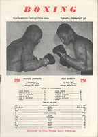 CLAY, CASSIUS-JIM ROBINSON & HAROLD JOHNSON-JESSE BOWDRY OFFICIAL PROGRAM (1961)