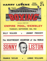 LISTON, SONNY APPEARANCE PROGRAM (1963)