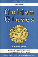 NEW YORK GOLDEN GLOVES FINALS OFFICIAL PROGRAM (1964-CHUCK WEPNER)