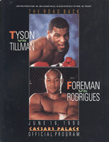 TYSON, MIKE-HENRY TILLMAN & FOREMAN-RODRIGUES OFFICIAL PROGRAM (1990)