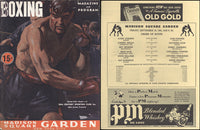 ROBINSON, SUGAR RAY-MAXIE SHAPIRO OFFICIAL PROGRAM (1941)
