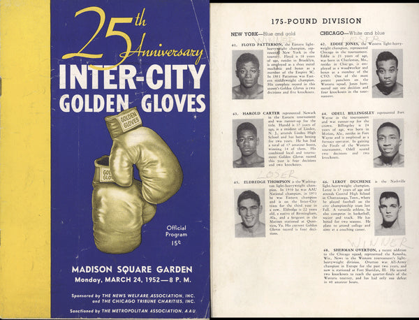 PATTERSON, FLOYD INTERCITY GOLDEN GLOVES PROGRAM (1952)