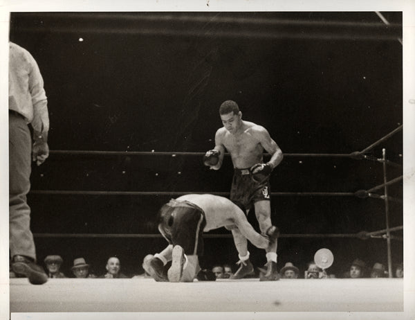 LOUIS, JOE-ARTURO GODOY II WIRE PHOTO (1940)