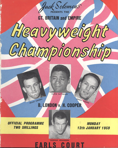 COOPER, HENRY-BRIAN LONDON OFFICIAL PROGRAM (1959)