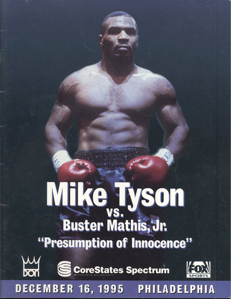 TYSON, MIKE-BUSTER MATHIS, JR. OFFICIAL PROGRAM (1993)