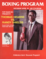 HEARNS, THOMAS-RANDY SHIELDS OFFICIAL PROGRAM (1981)