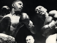 BASSETT, PERCY-TEDDY "REDTOP" DAVIS WIRE PHOTO (1954)