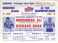 ALI, MUHAMMAD-RICHARD DUNN CLOSED CIRCUIT BROADSIDE/POSTER (1976)