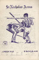 DANIELS, BILLY-CLAUDE CHAPMAN OFFICIAL PROGRAM (1962)