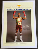 HAGLER, MARVELOUS MARVIN PROMOTIONAL POSTER (AS WORLD CHAMPION)