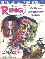 RING MAGAZINE JANUARY 1970 (SIGNED BY LEROY NEIMAN)