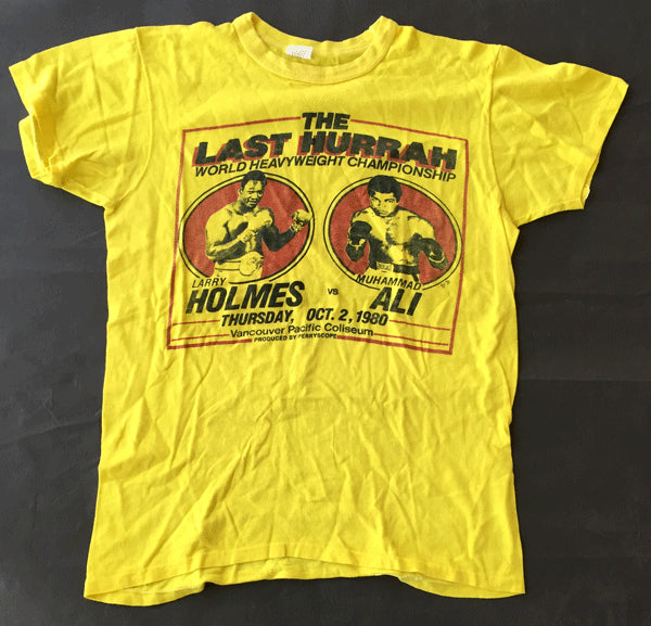 ALI, MUHAMMAD-LARRY HOLMES SOUVENIR T SHIRT (1980)