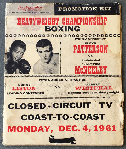 PATTERSON, FLOYD-TOM MCNEELEY PRESS KIT (1961)