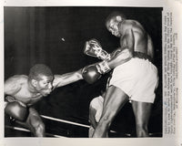 COTTON, EDDIE-SONNY RAY WIRE PHOTO (1958-1ST ROUND)