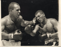 JONES, RALPH "TIGER--WILLIE VAUGHN WIRE PHOTO (1957-3RD ROUND)