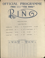 SIKI, BATTLING-KID NORFOLK OFFICIAL PROGRAM (1923-SIKI'S FIRST U.S. APPEARANCE)