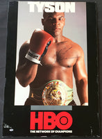 TYSON, MIKE SIGNED HBO PROMOTIONAL POSTER (PSA/DNA AUTHENTICATED)
