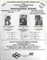 GOMEZ, WILFREDO-ARTURO HERNANDEZ ON SITE BROADSIDE/POSTER (1989-GOMEZ LAST FIGHT)