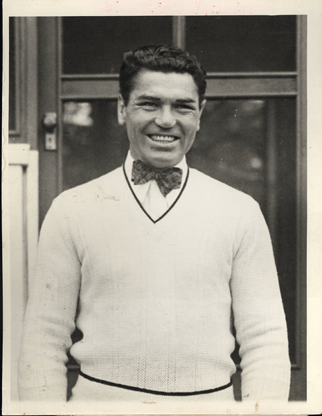 DEMPSEY, JACK WIRE PHOTO (1927-AFTER SHARKEY FIGHT)