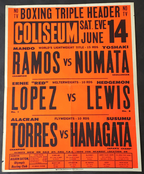 RAMOS, MANDO-YOSHIAKI NUMATA ON SITE POSTER (1969)