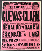 CUEVAS, PIPINO-SCOTT CLARK CLOSED CIRCUIT POSTER (1979)