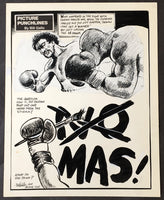 DURAN, ROBERTO-MARVIN HAGLER CARTOON ART BY BILL GALLO (1983)