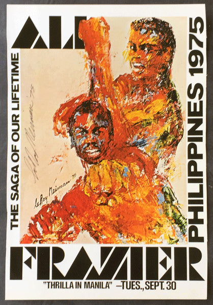 NEIMAN, LEROY SIGNED ALI-FRAZIER III POSTER REPRODUCTION