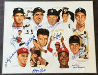 FAMOUS MOMENTS SIGNED LITHO BY WAYNE PROKOPIAK (SIGNED BY 8 PLUS ARTIST)