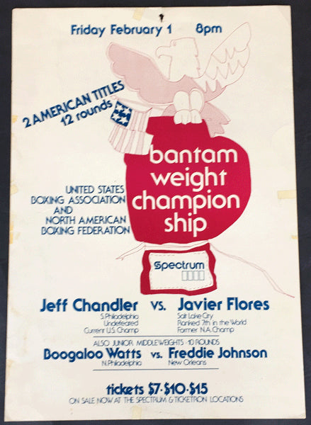 CHANDLER, JEFF-JAVIER FLORES & BOBBY "BOOGALOO" WATTS-FRED JOHNSON ON SITE POSTER (1980)