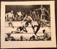 LOUIS, JOE-MAX SCHMELING II "FIRST ROUND KNOCKOUT ARTWORK (BY JOSEPH GOLINKIN)