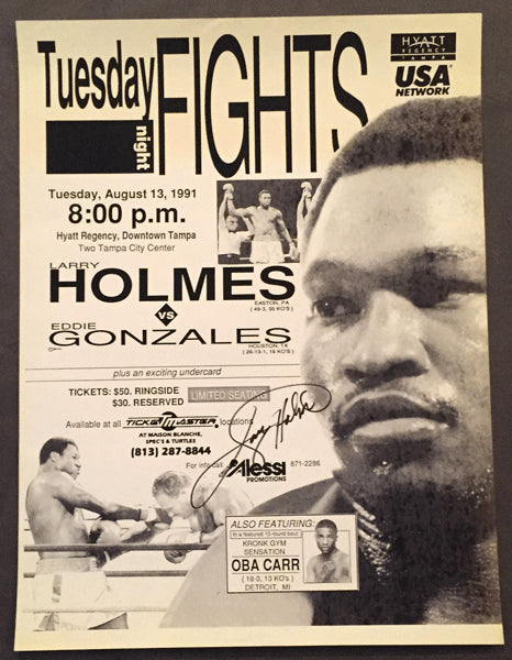 HOLMES, LARRY-EDDIE GONZALES ON SITE POSTER (1991)