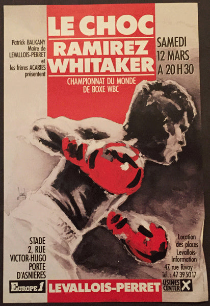 WHITAKER, PERNELL-JOSE LUIS RAMIREZ ON SITE POSTER (1988)