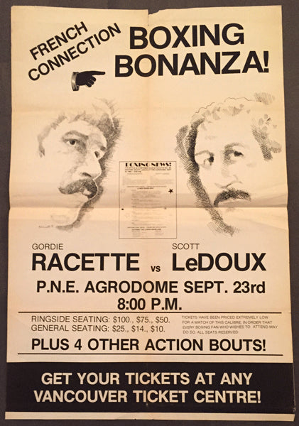 LEDOUX, SCOTT-GORDON RACETTE ON SITE POSTER (1982) – JO Sports Inc.