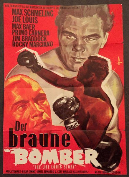 THE JOE LOUIS STORY GERMAN FILM POSTER (1953)