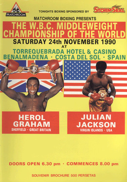 JACKSON, JULIAN-HEROL GRAHAM OFFICIAL PROGRAM (1990)