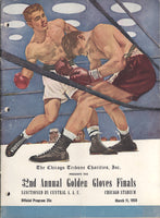 CLAY, CASSIUS GOLDEN GLOVES FINALS PROGRAM (1959)