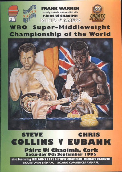 EUBANK, CHRIS-STEVE COLLINS OFFICIAL PROGRAM (1995)