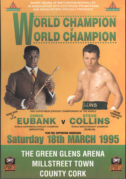 EUBANK, CHRIS-STEVE COLLINS I OFFICIAL PROGRAM (1995)