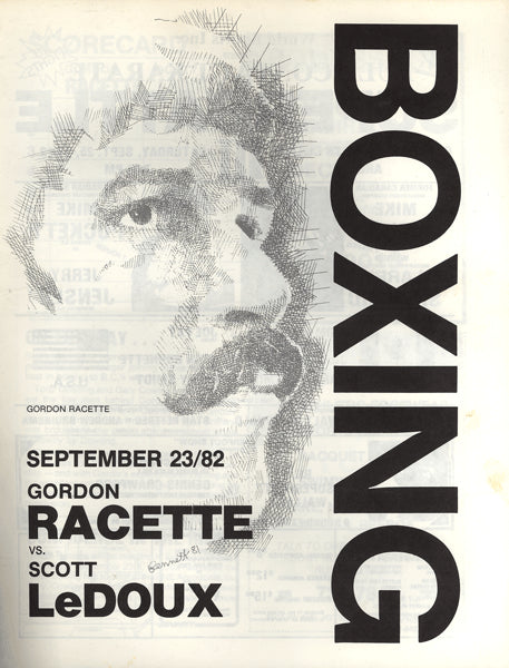 Gordon Racette LEDOUX, SCOTT-GORDON RACETTE OFFICIAL PROGRAM (1982) – JO Sports Inc.