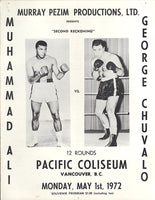 ALI, MUHAMMAD-GEORGE CHUVALO II OFFICIAL PROGRAM (1972)