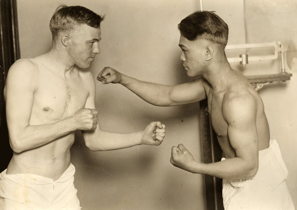 VILLA, PANCHO-FRANKIE ASH ORIGINAL WIRE PHOTO (1924-PRE FIGHT)