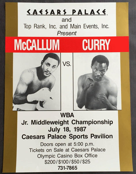 MCCALLUM, MIKE-DON CURRY ON SITE POSTER (1987)