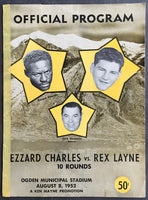 CHARLES, EZZARD-REX LAYNE OFFICIAL PROGRAM (1952)