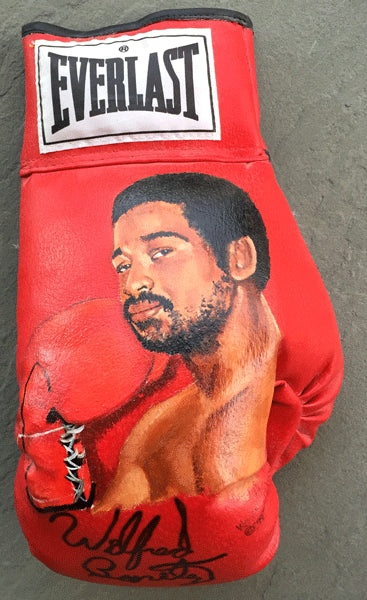 BENITEZ, WILFRED SIGNED HAND PAINTED BOXING GLOVE