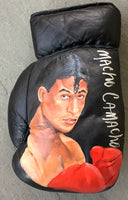 CAMACHO, HECTOR "MACHO" SIGNED HAND PAINTED GLOVE