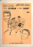 PATTERSON, FLOYD-JERRY QUARRY I OFFICIAL PROGRAM (1967)